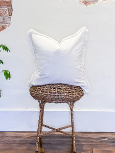 Fringed Linen - Ivory