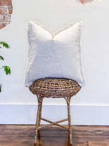Fringed Linen - Natural