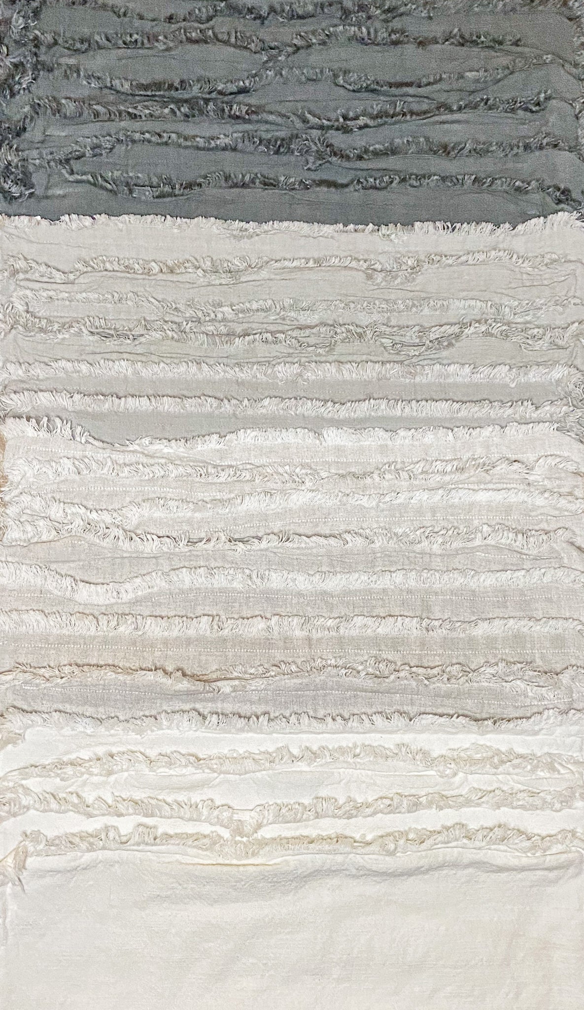 Fringed Linen - Dark Gray