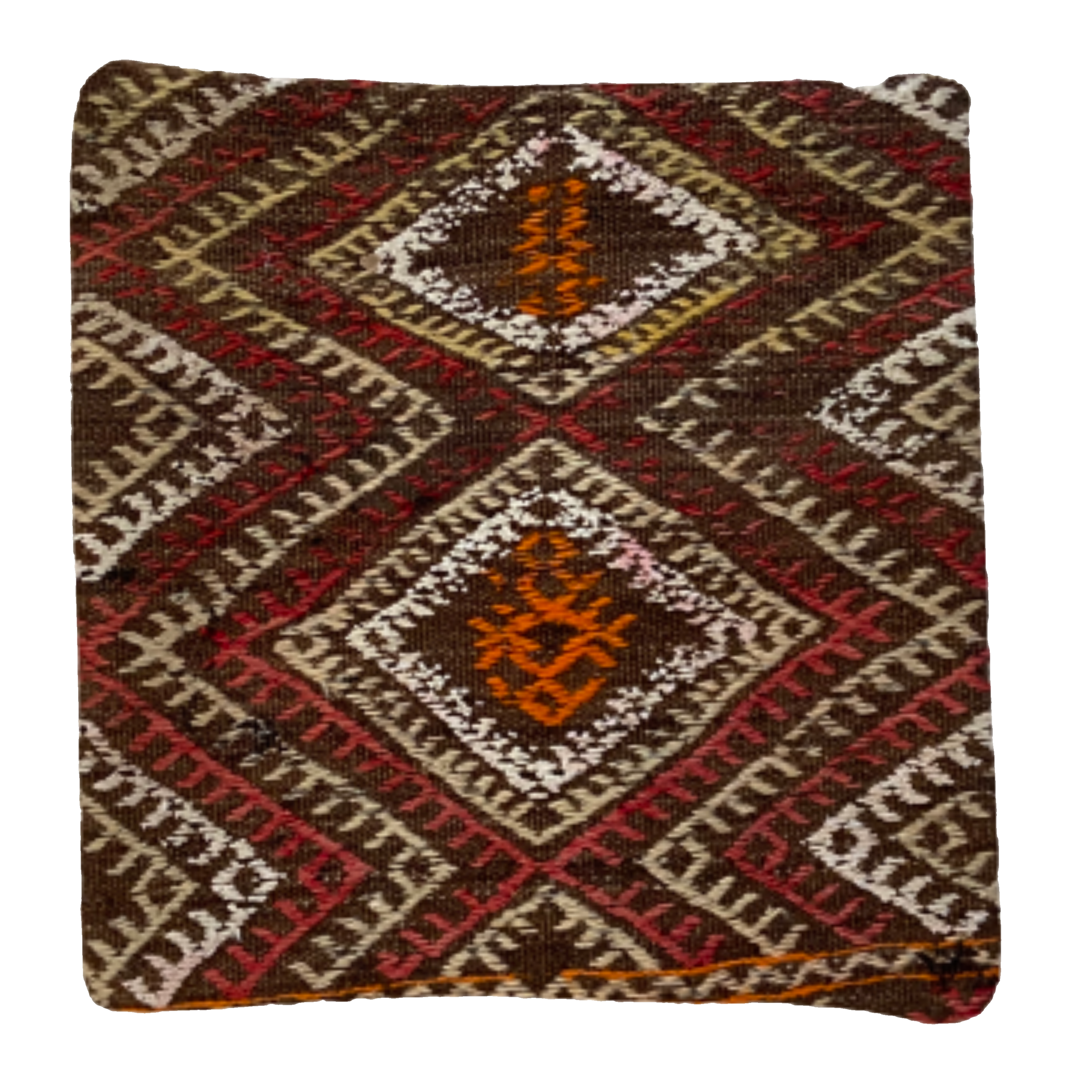Kilim 16" x 16" - Geometric Warm
