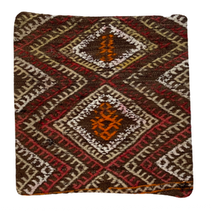 Kilim 16" x 16" - Geometric Warm